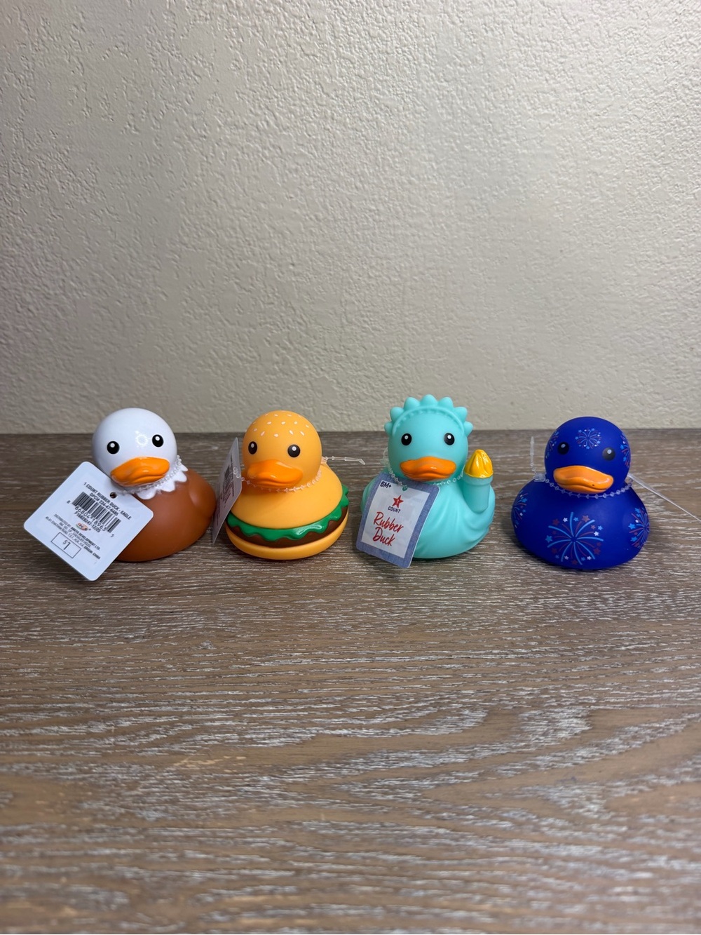 Target Bullseyes Playground 4th of July Rubber Ducks 4 total
